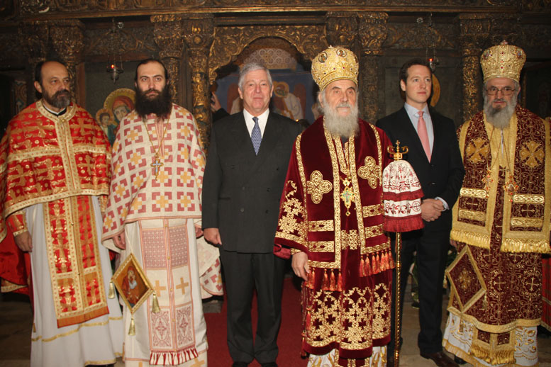 Хиландарски игуман на слави српске краљевске породице