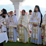 Игумани Хиландара и Зографа на освећењу цркве Светог Димитрија у Бајчетини