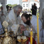 Игумани Хиландара и Зографа на освећењу цркве Светог Димитрија у Бајчетини