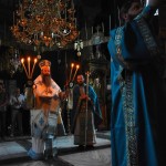 Његово Високопреосвештенство Митрополит Китруса, Катеринија и Платамоне г. Георгије служио је 4. августа Свету Литургију у манастиру Хиландару.
