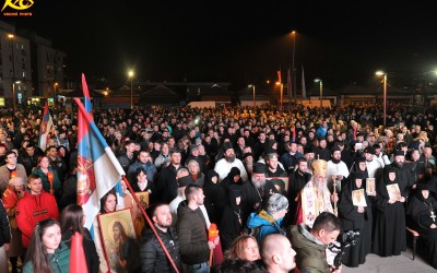 Видео обраћање игумана Методија на литији у Ваљеву