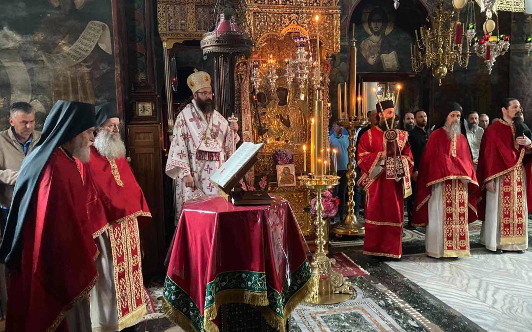 Епископ аустралијско-новозеландски г. Силуан на Петровдан у Хиландару