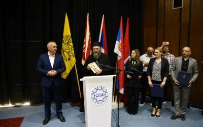 Предавање игумана Методија на Електротехничком факултету у Источном Сарајеву