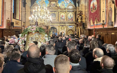 Молитвени дочек верног преписа иконе Тројеручице у Бечу 